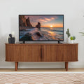 Meuble TV en bois de 160 cm pour téléviseurs jusqu'à 70 po