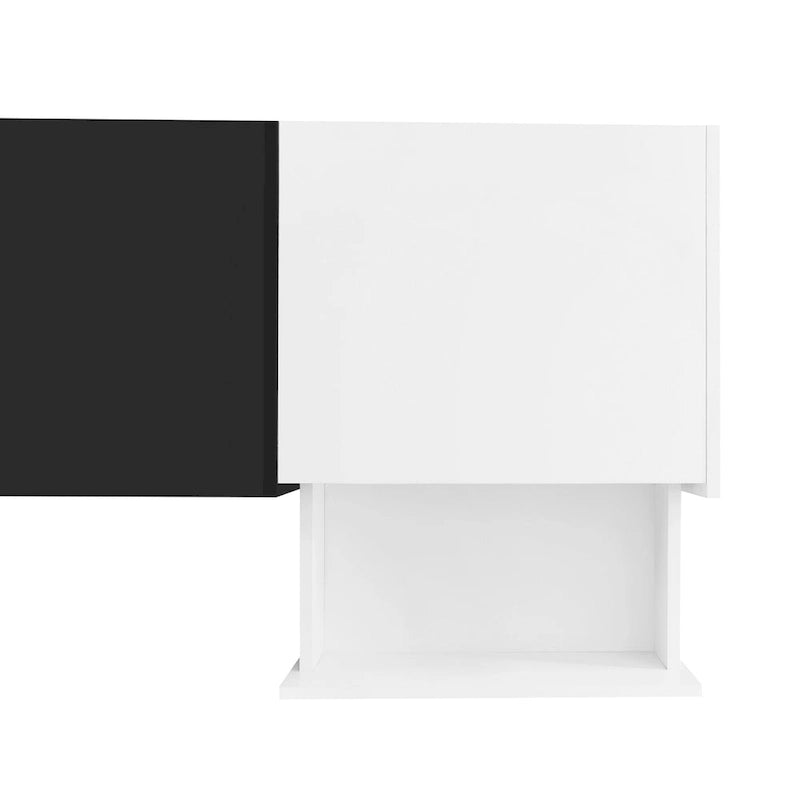 Meuble TV de 188 cm avec rangement et compartiment pour téléviseurs jusqu'à 80 po