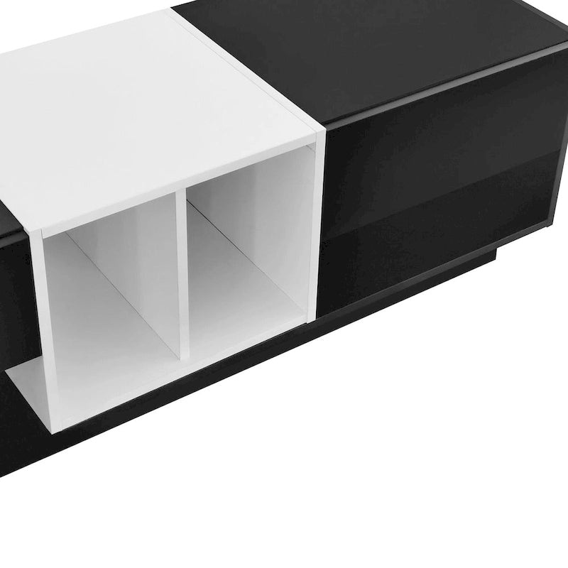 Meuble TV de 188 cm avec rangement et compartiment pour téléviseurs jusqu'à 80 po