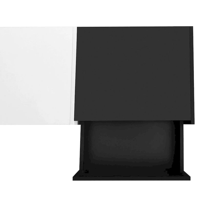 Meuble TV de 188 cm avec rangement et compartiment pour téléviseurs jusqu'à 80 po