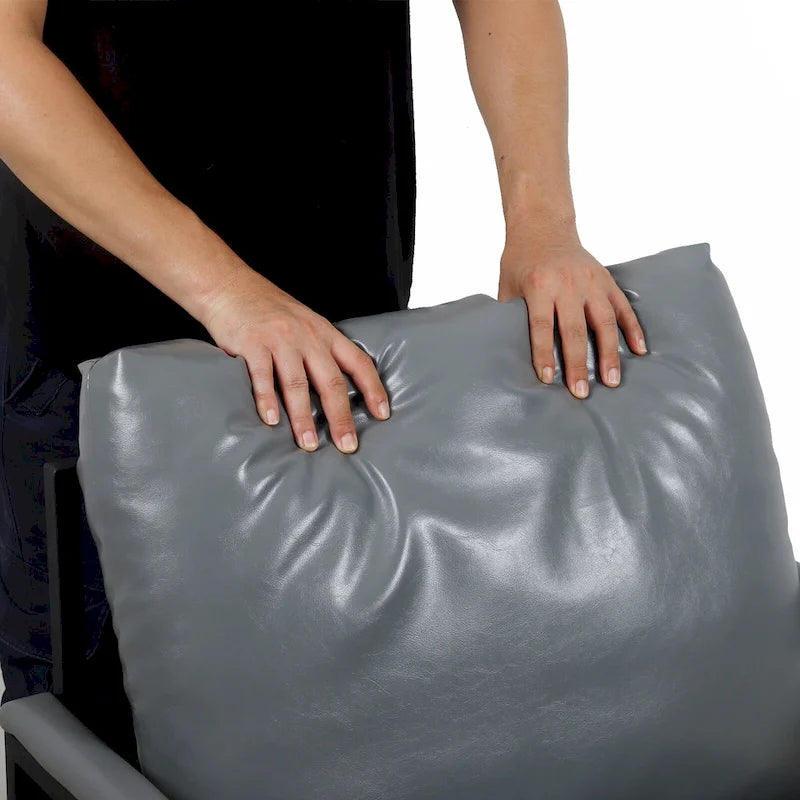 Fauteuil moderne 29,13 po avec pieds antidérapants à adsorption et cadre métallique robuste