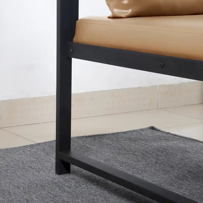 Fauteuil moderne 29,13 po avec pieds antidérapants à adsorption et cadre métallique robuste