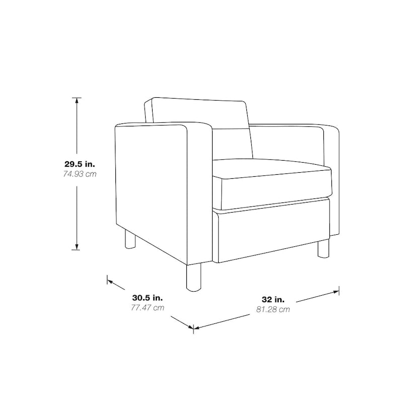 Fauteuil avec coussin moelleux