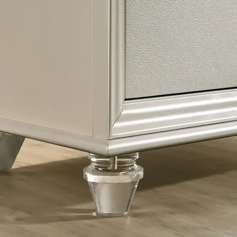 Lit plateforme trois pièces en bois massif blanc