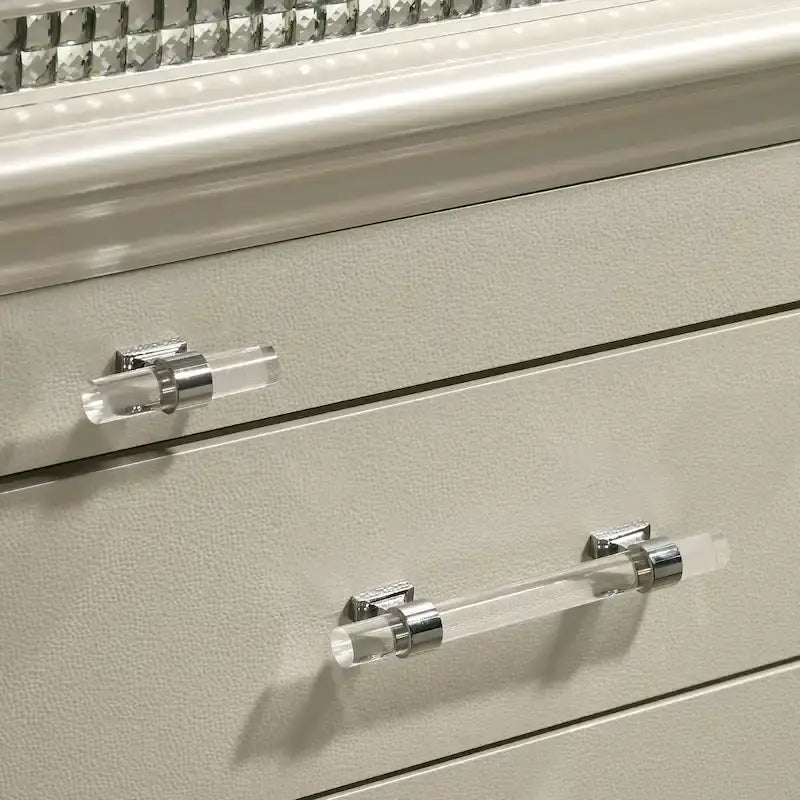 Lit plateforme trois pièces en bois massif blanc