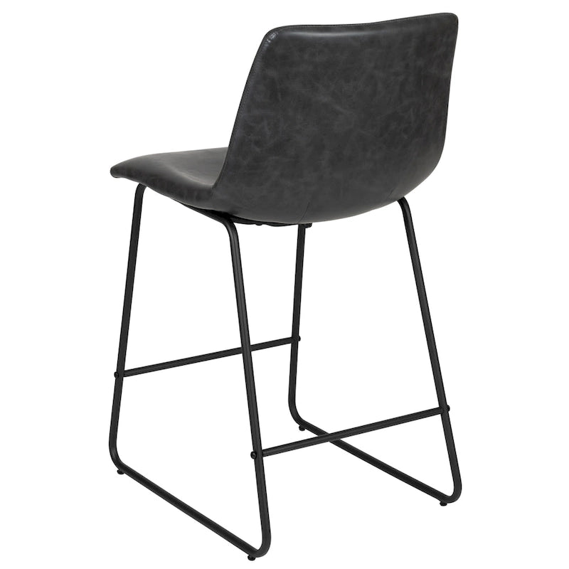 Tabourets de bar modernes rembourrés à hauteur de comptoir (Lot de 2)