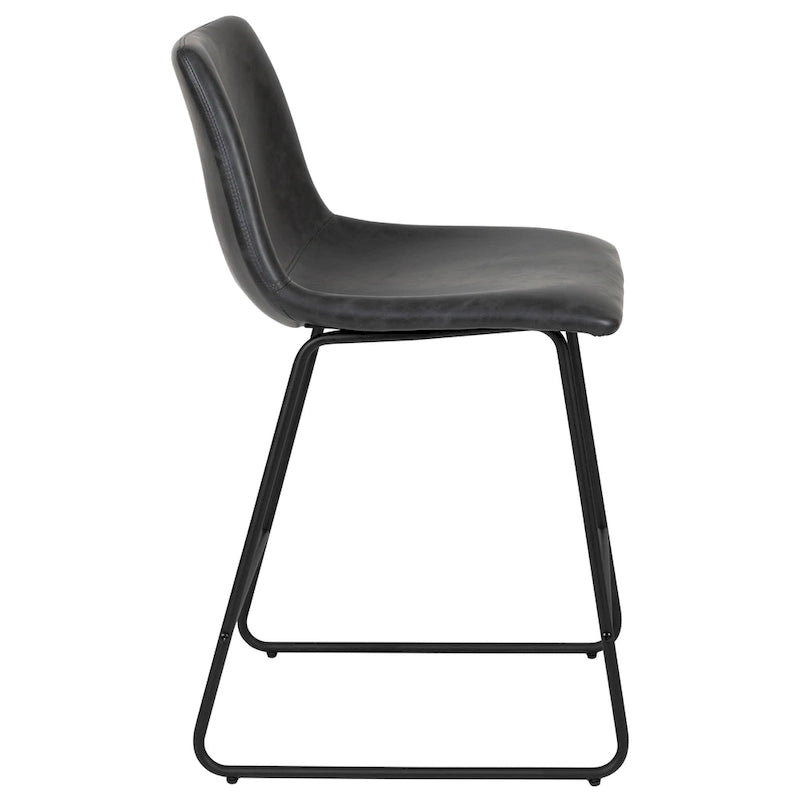 Tabourets de bar modernes rembourrés à hauteur de comptoir (Lot de 2)