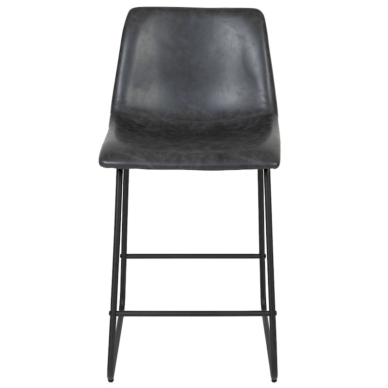 Tabourets de bar modernes rembourrés à hauteur de comptoir (Lot de 2)