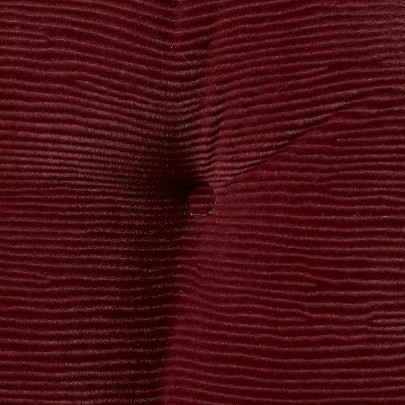 Ensemble de coussins réversibles en velours côtelé jumbo 2 pièces pour fauteuil à bascule (couleur vin)