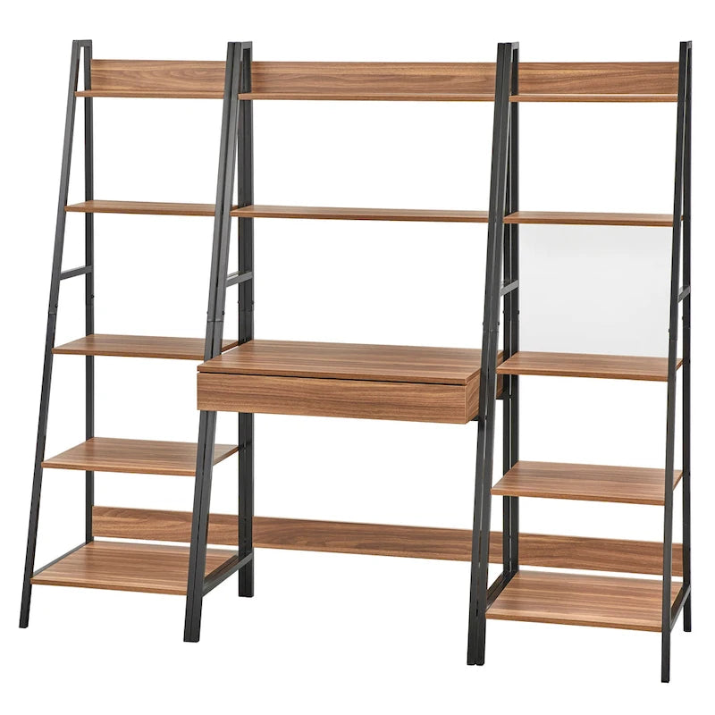 Bureau échelle et bibliothèque en 3 pièces