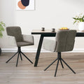 Chaises de salle à manger pivotantes, 2 pièces, fauteuils d'appoint modernes rembourrés en velours