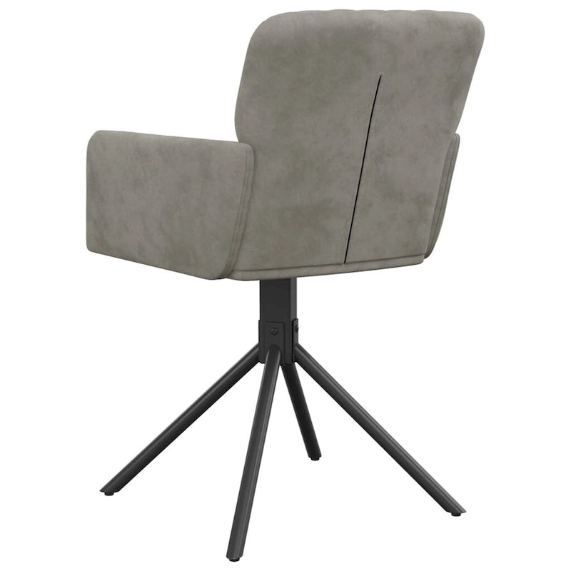 Chaises de salle à manger pivotantes, 2 pièces, fauteuils d'appoint modernes rembourrés en velours