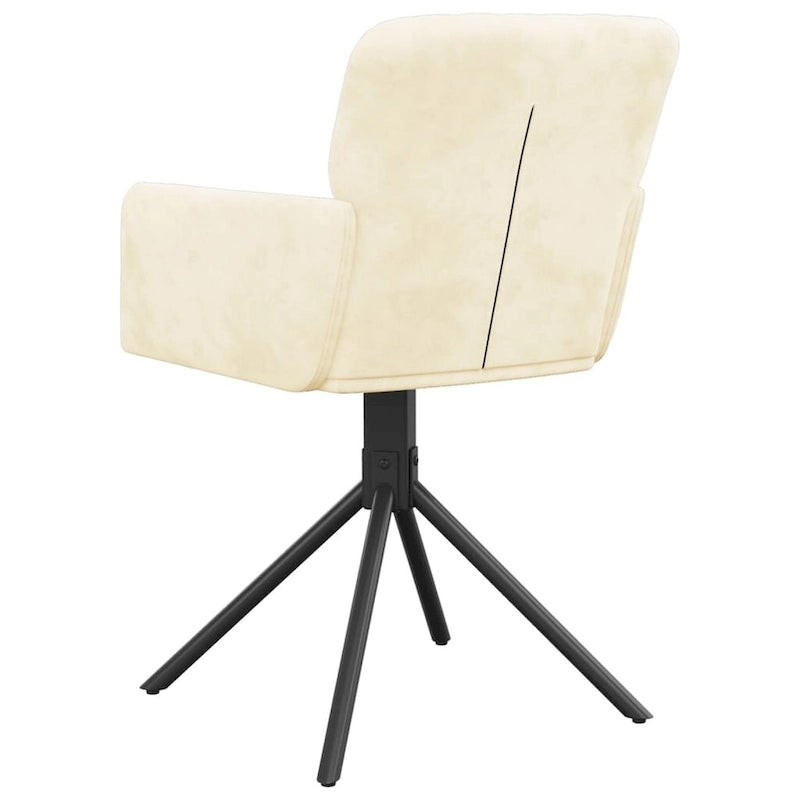 Chaises de salle à manger pivotantes, 2 pièces, fauteuils d'appoint modernes rembourrés en velours