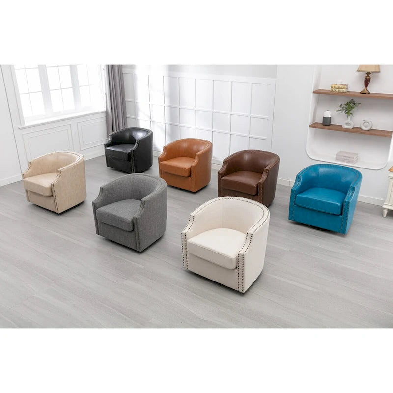 Chaise pivotante de salon