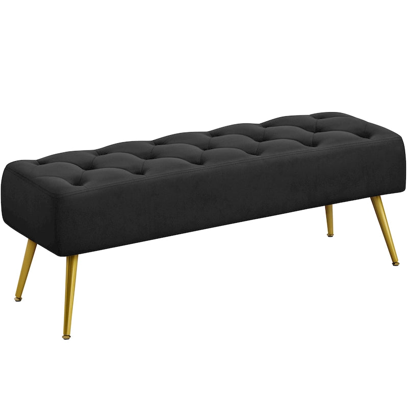 Banc de table rembourré, tabouret en velours capitonné - 45 16 17