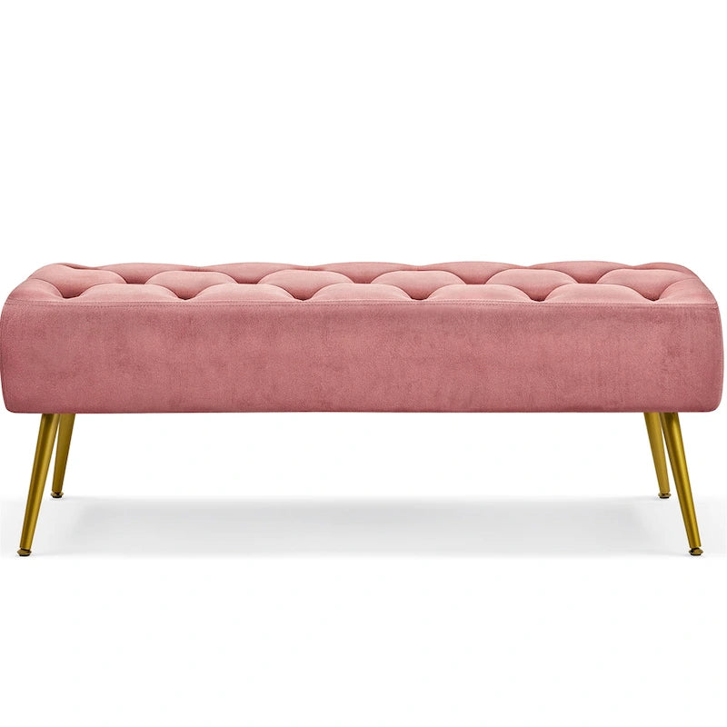Banc de table rembourré, tabouret en velours capitonné - 45 16 17