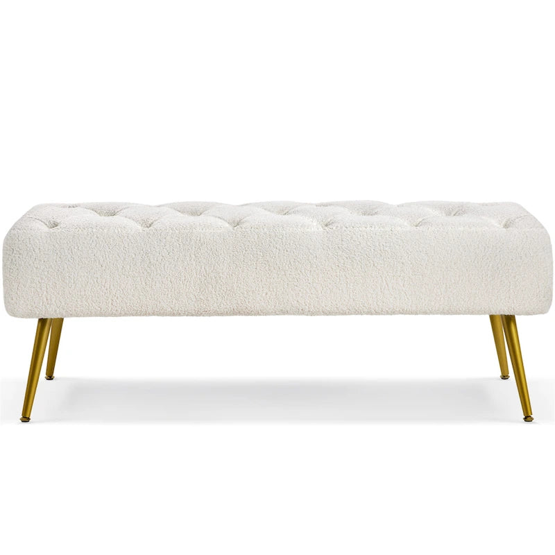 Banc de table rembourré, tabouret en velours capitonné - 45 16 17