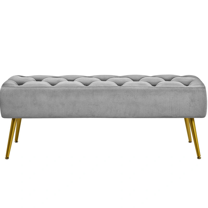 Banc de table rembourré, tabouret en velours capitonné - 45 16 17