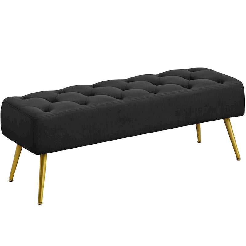 Banc de table rembourré, tabouret en velours capitonné - 45 16 17