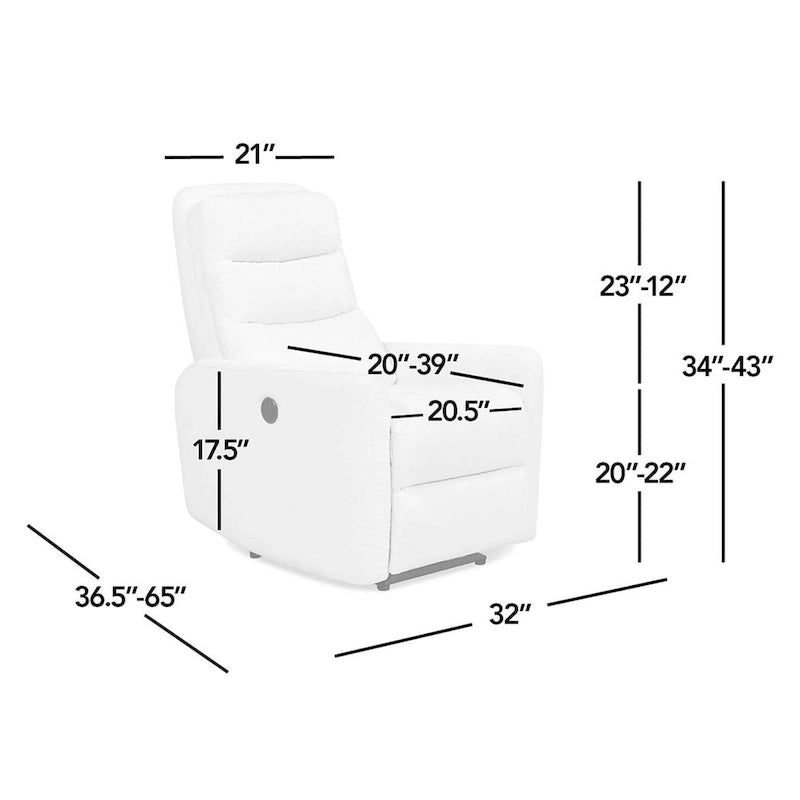 Fauteuil inclinable électrique haut dossier Bloomy 35.5 Boucle