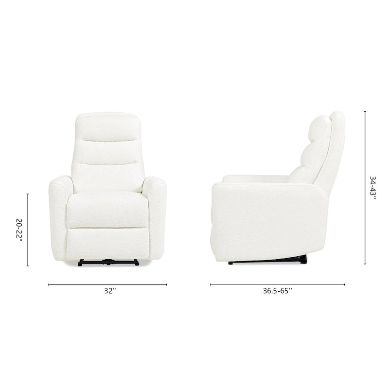 Fauteuil inclinable électrique haut dossier Bloomy 35.5 Boucle