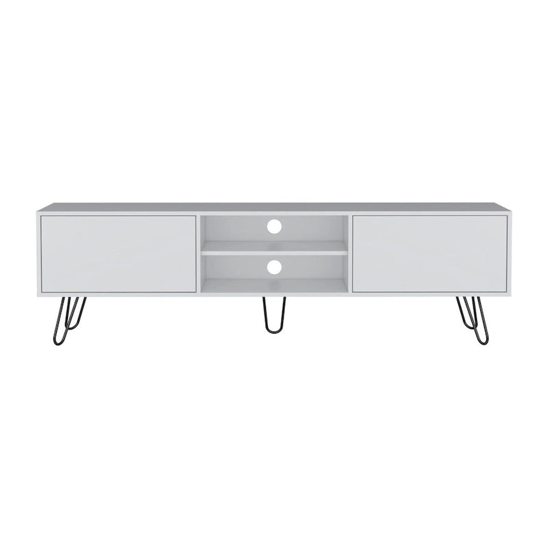 Meuble TV 2 portes Pieds épingles