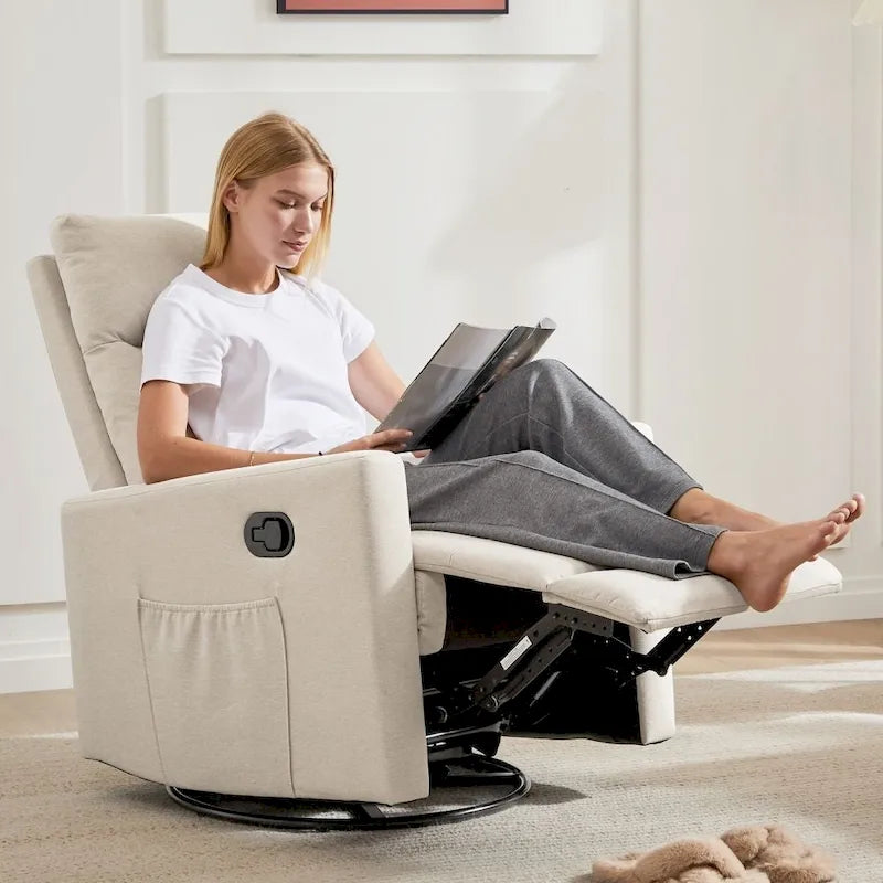 Fauteuil inclinable manuel en tissu - Canapé simple