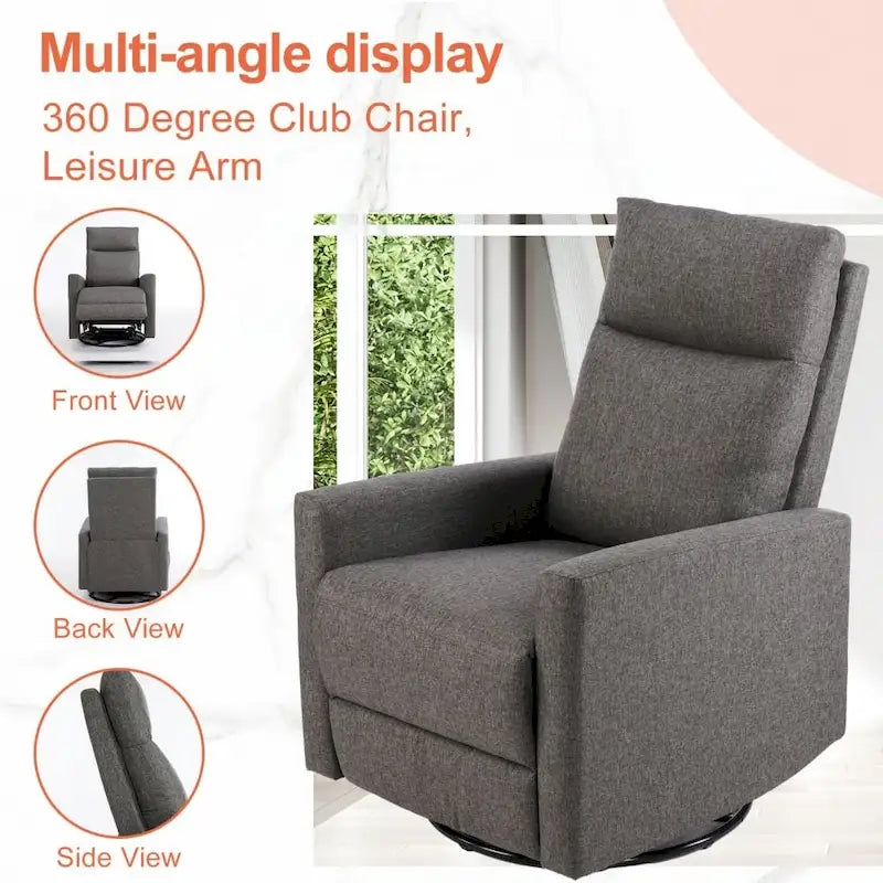 Fauteuil inclinable manuel en tissu - Canapé simple